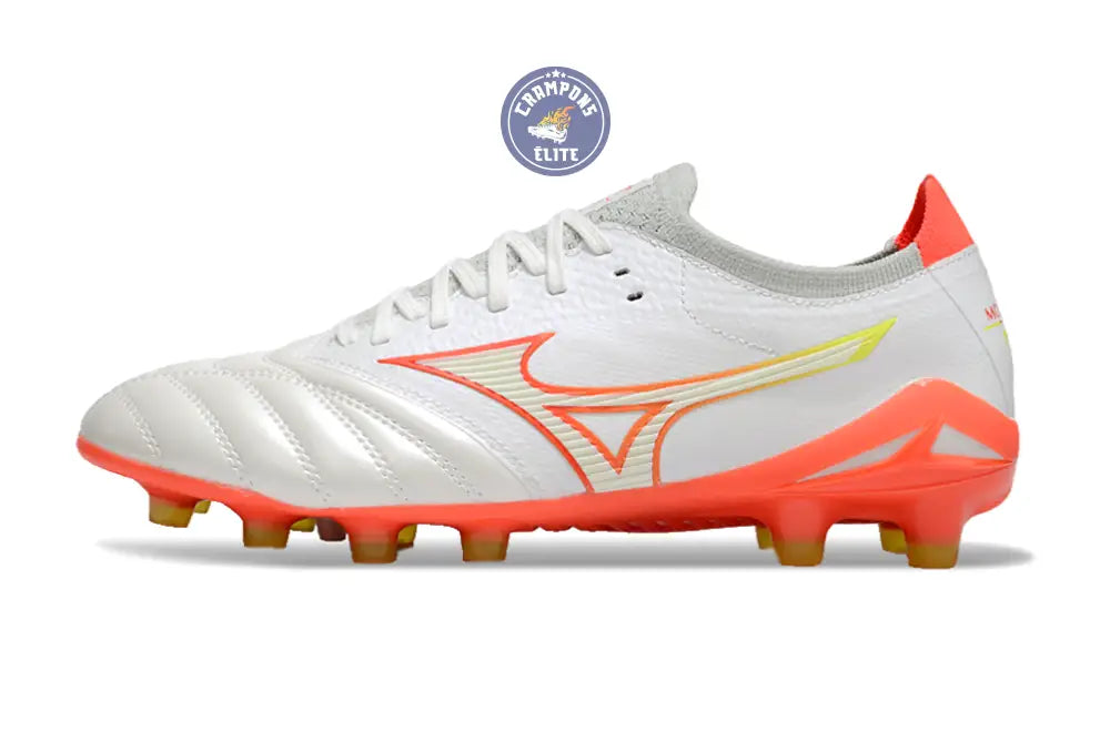 Image of Morelia Neo 4 Elite FG/AG - Blanche/Orange/Jaune