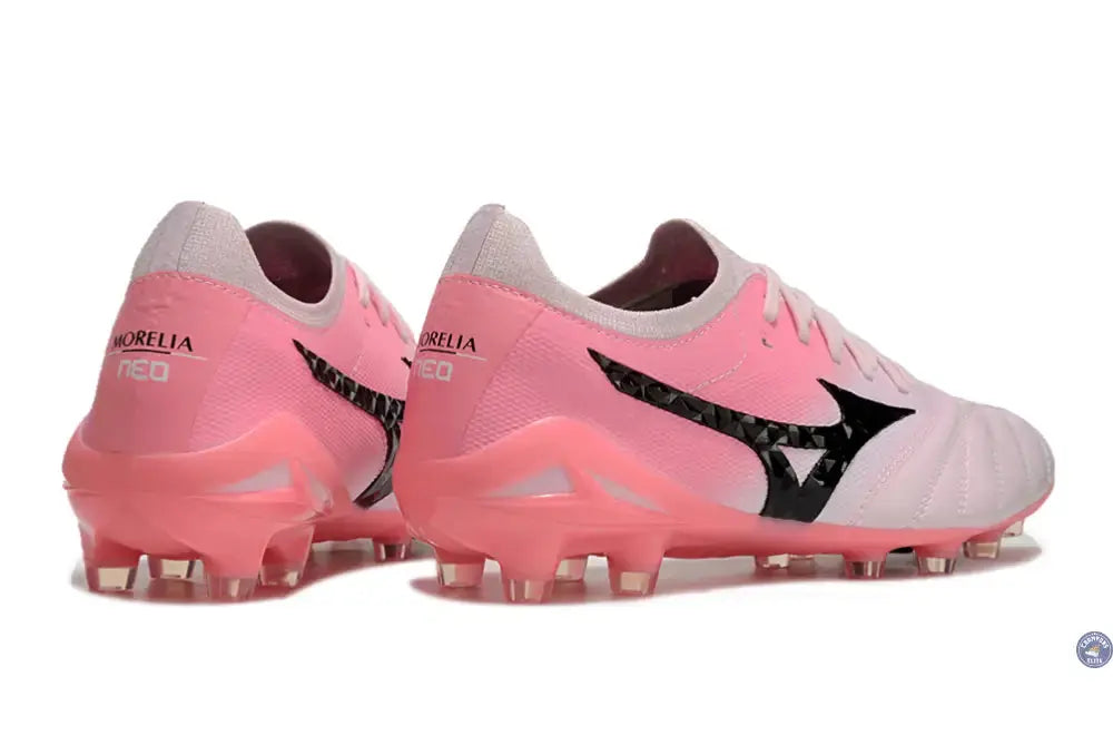 Morelia Neo 4 Elite FG/AG - Blanche/Rose/Noir