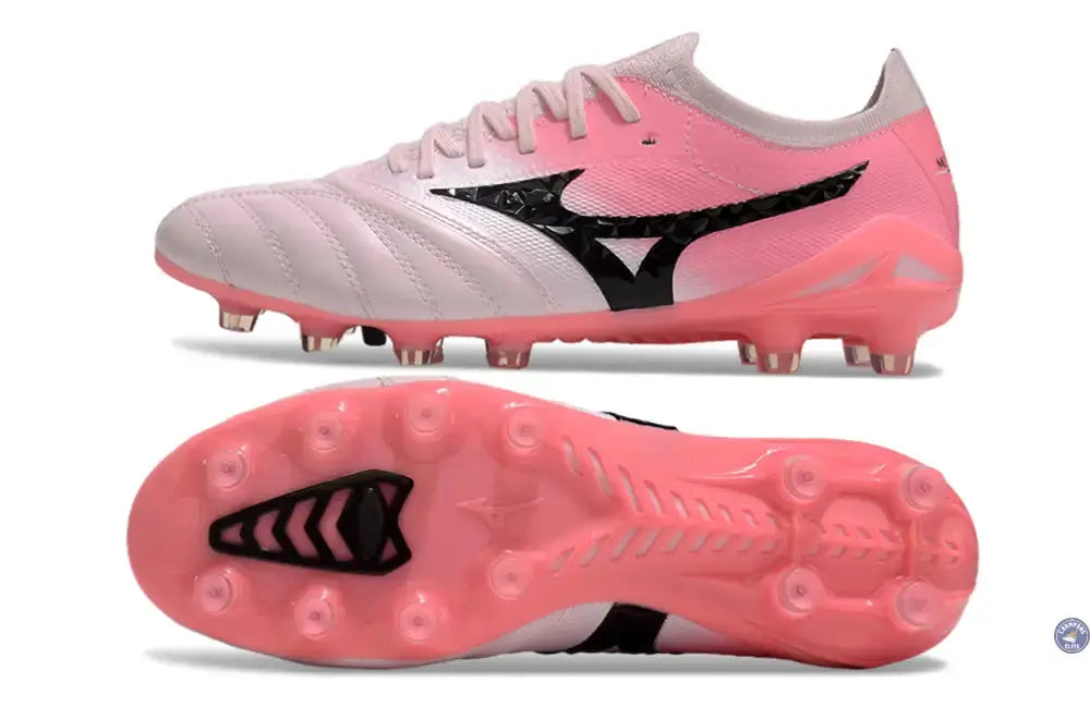 Morelia Neo 4 Elite FG/AG - Blanche/Rose/Noir