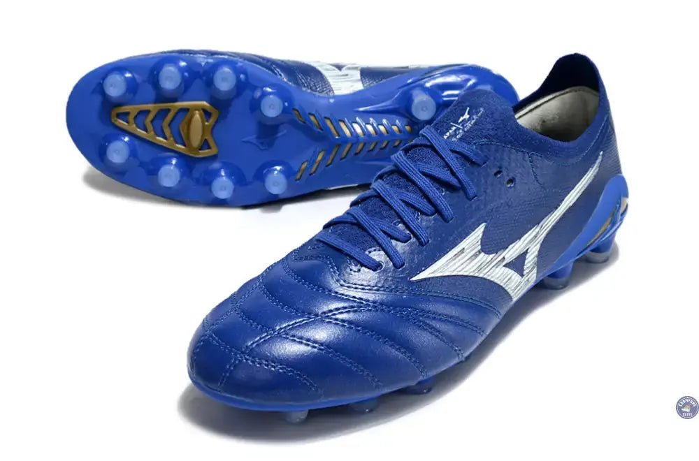 Image of Morelia Neo 4 Elite FG/AG - Bleu/Blanc/Doré