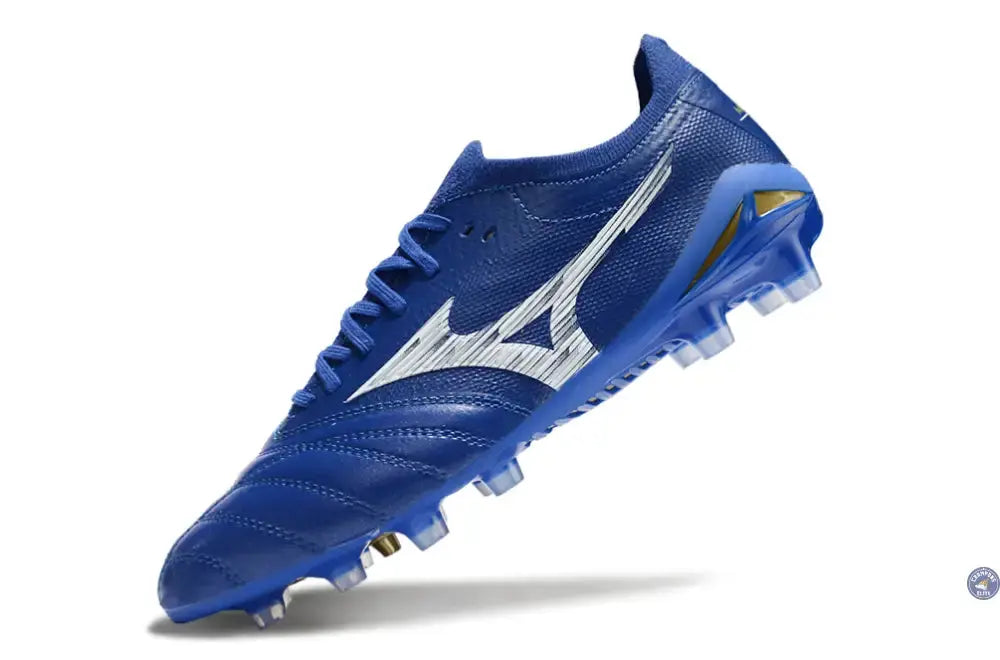 Image of Morelia Neo 4 Elite FG/AG - Bleu/Blanc/Doré