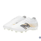 New Balance FURON ELITE V8 FG - Blanc/Or Métallique/Noir