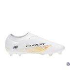 New Balance FURON ELITE V8 FG - Blanc/Or Métallique/Noir