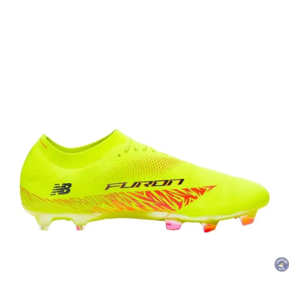New Balance FURON ELITE V8 FG - Jaune Hi-Lite/Rouge Energie
