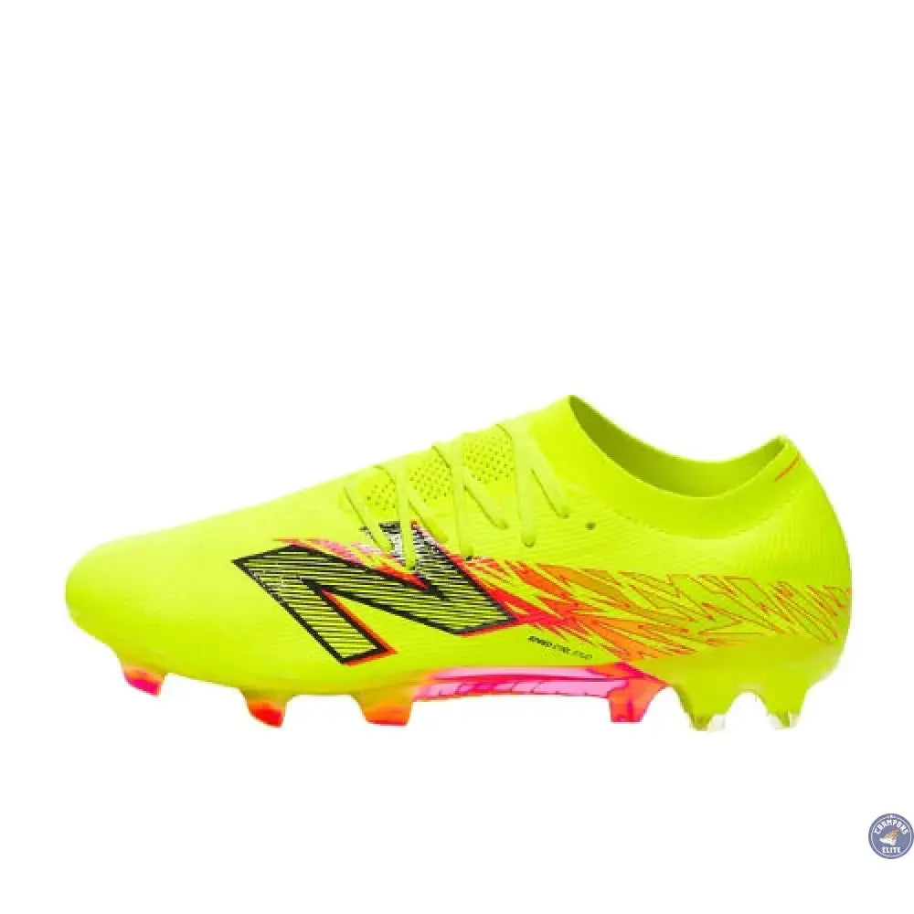 New Balance FURON ELITE V8 FG - Jaune Hi-Lite/Rouge Energie
