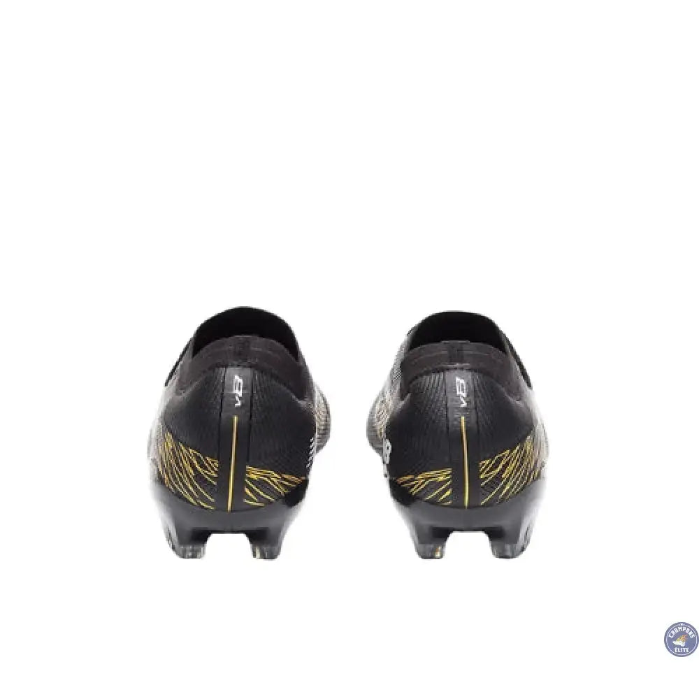 Image of New Balance FURON ELITE V8 FG - Noir/Or Métallique/Blanc