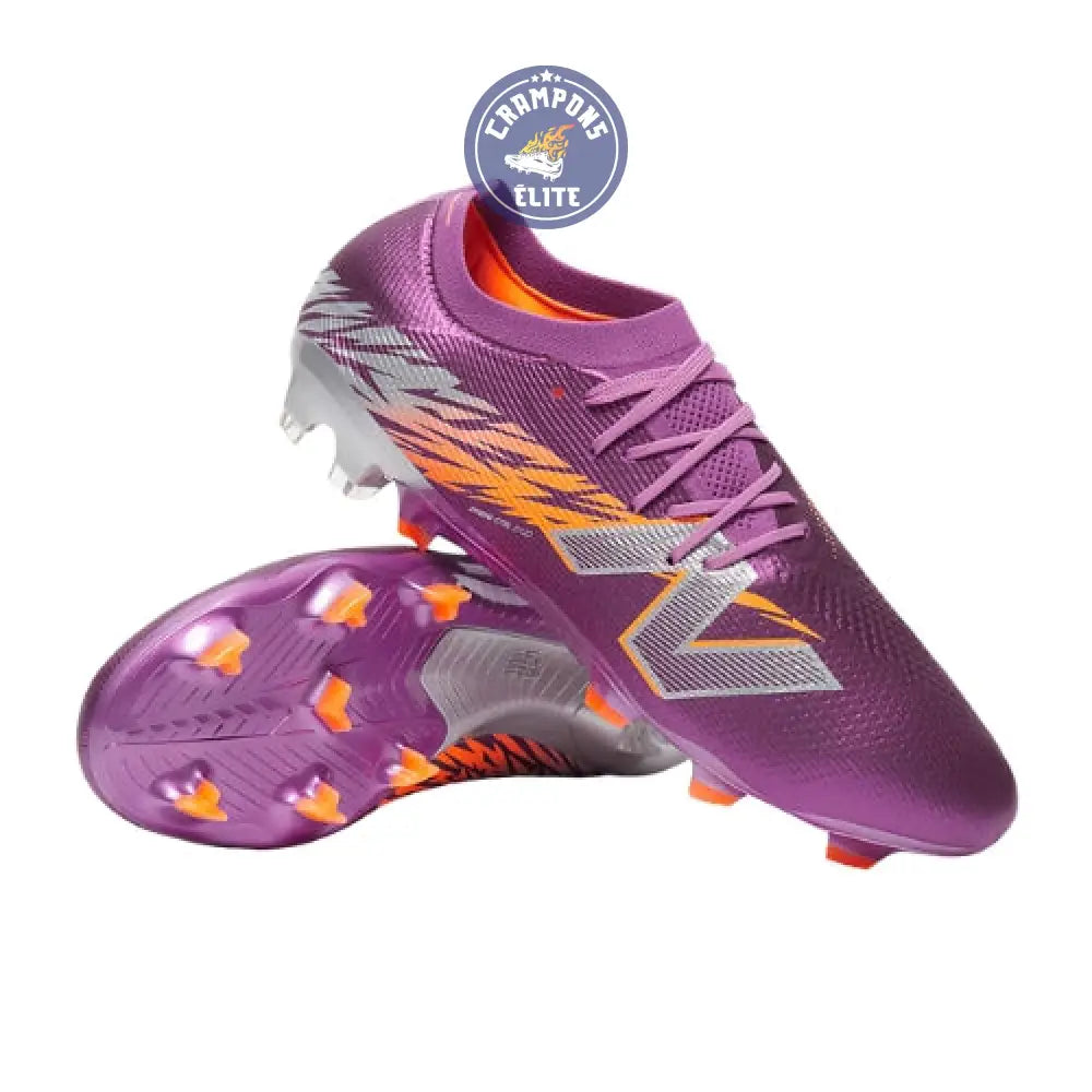 Image of New Balance FURON ELITE V8 FG - Violet/Orange/Gris