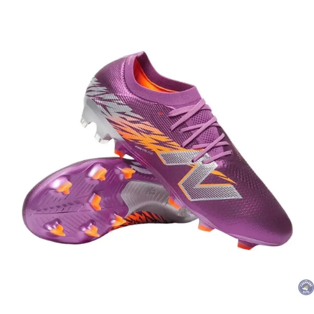 Image of New Balance FURON ELITE V8 FG - Violet/Orange/Gris