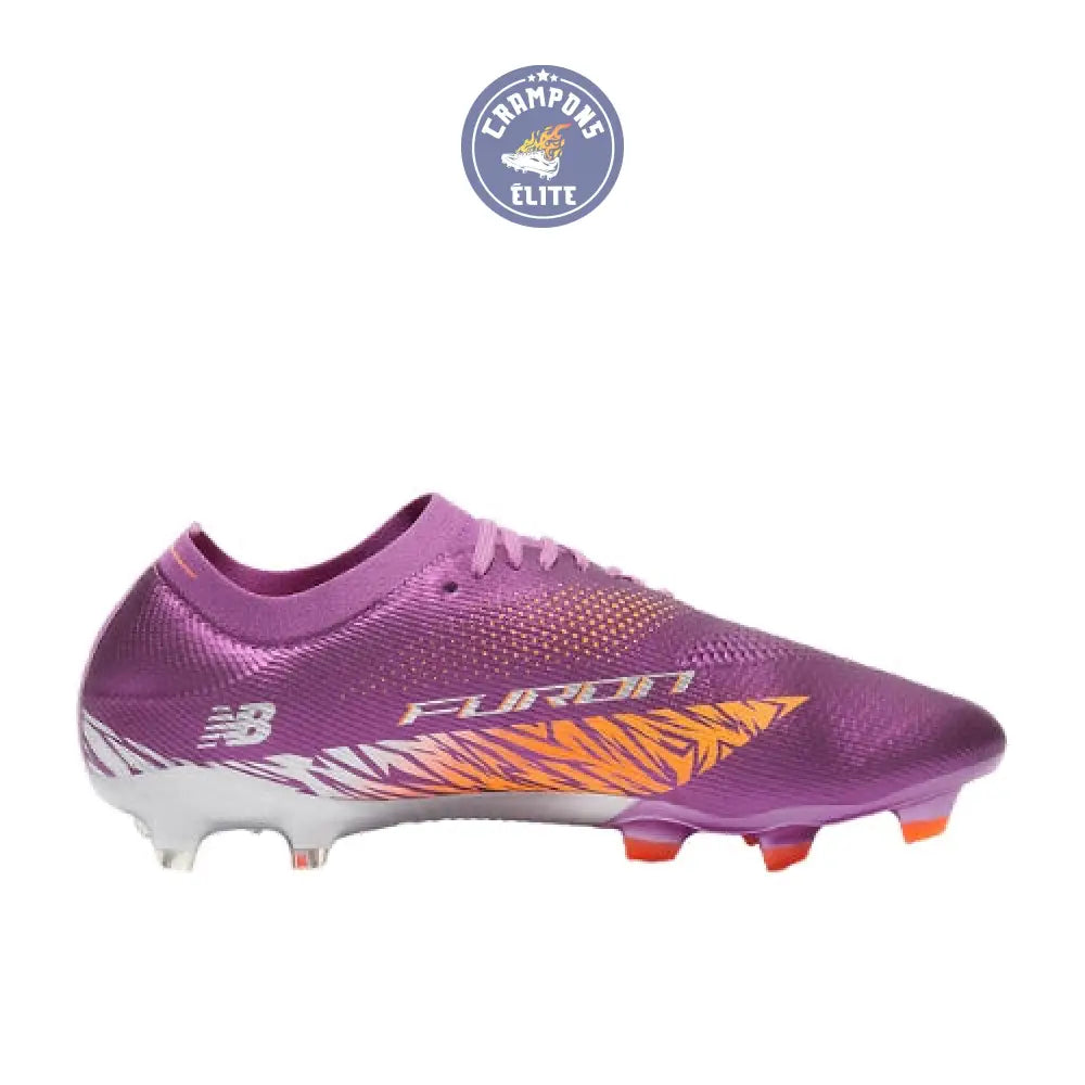Image of New Balance FURON ELITE V8 FG - Violet/Orange/Gris