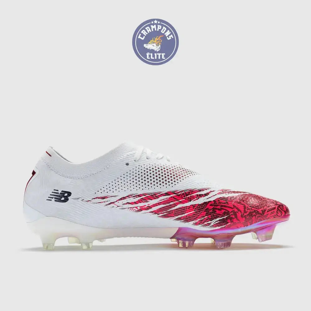 Image of NEW BALANCE  FURON V8 ELITE FG X SAKA - BLANC/ROUGE Ma boutique