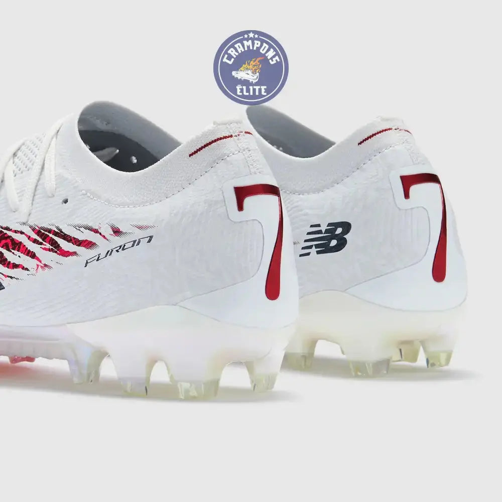Image of NEW BALANCE  FURON V8 ELITE FG X SAKA - BLANC/ROUGE Ma boutique