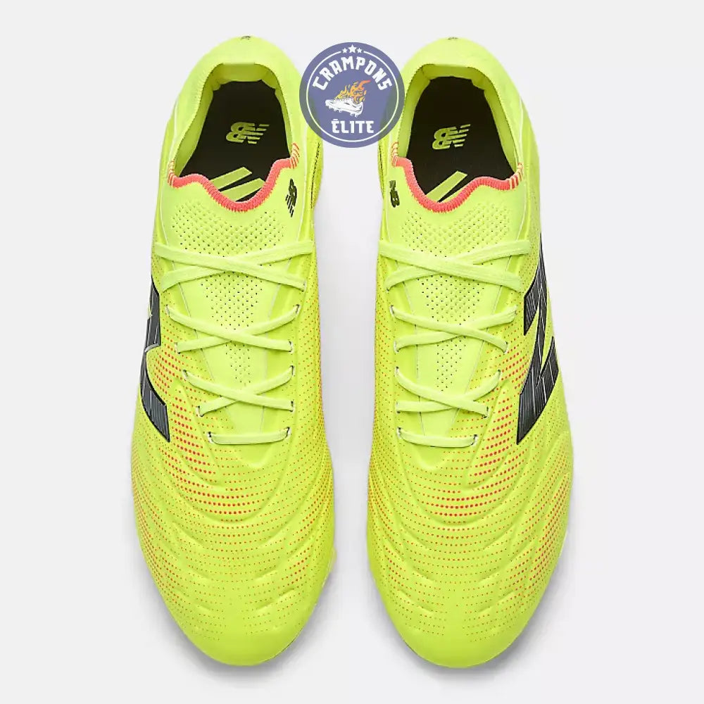 Image of NEW BALANCE TEKELA V5 ELITE LOW CUT FG FIRST EDITION - HI-LITE/NOIR/ROSE