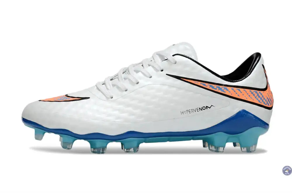 Image of New Hypervenom 1 Phantom FG Blanc/Bleu/Orange