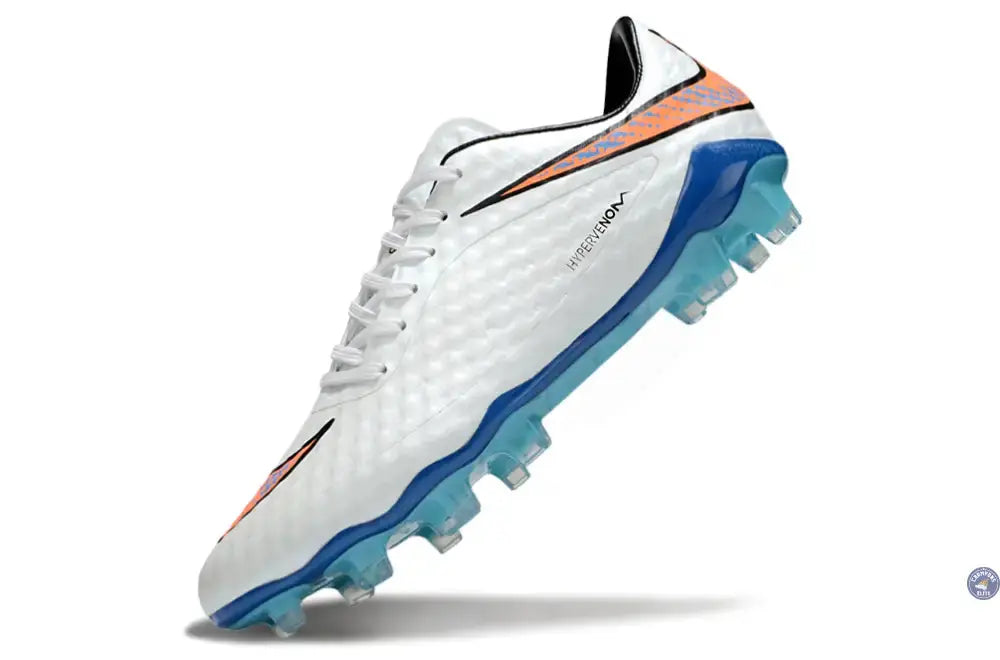 Image of New Hypervenom 1 Phantom FG Blanc/Bleu/Orange