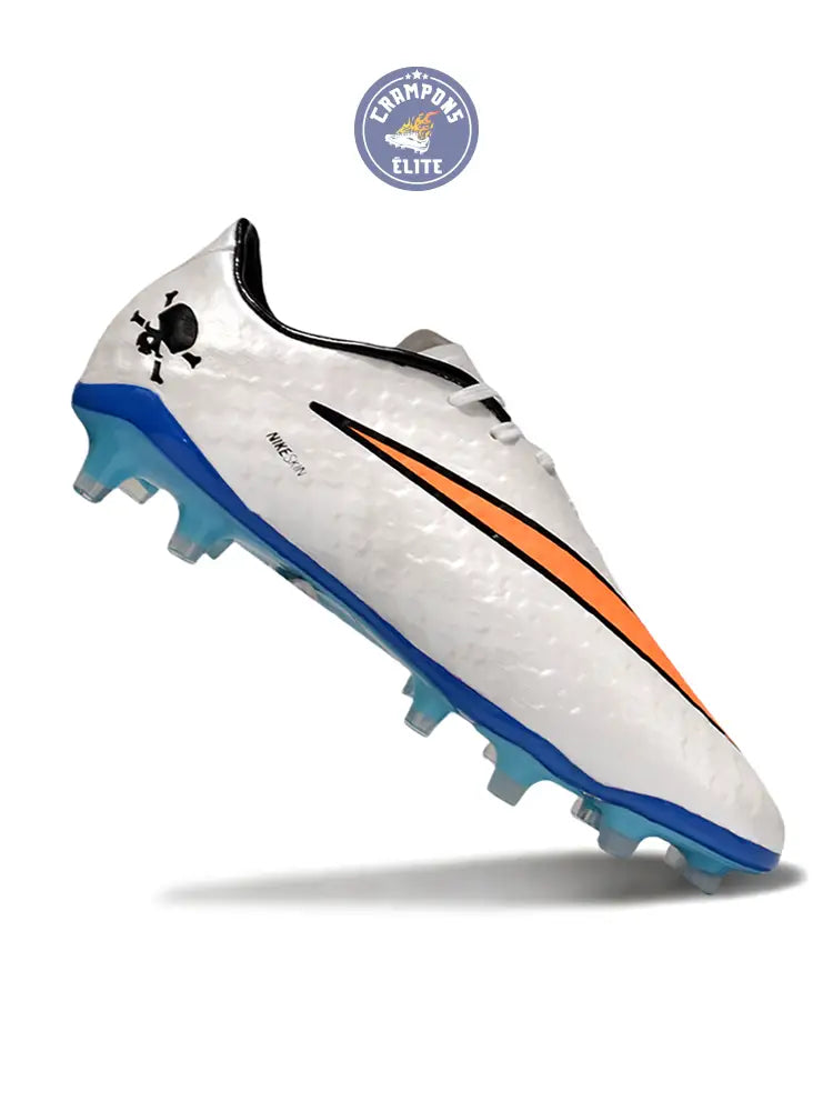 Image of New Hypervenom Phantom 1 FG - Blanc/Bleu/Orange