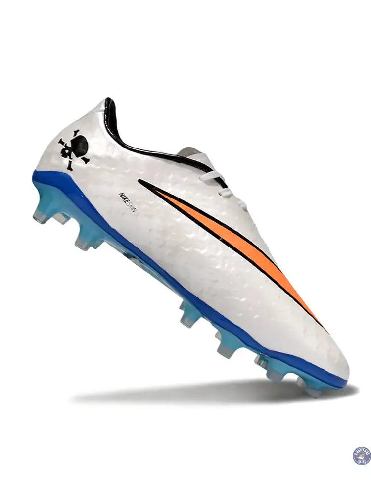 Image of New Hypervenom Phantom 1 FG - Blanc/Bleu/Orange