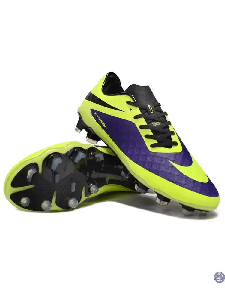 Image of New Hypervenom Phantom 1 FG - Neon/Lilla/Sort