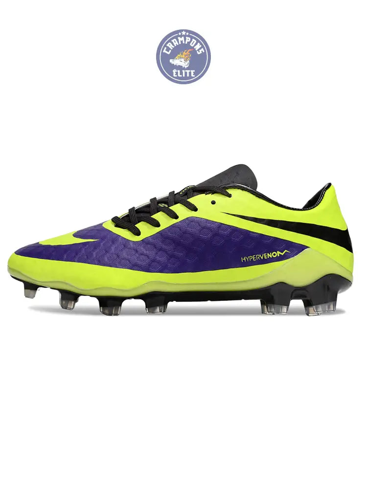 Image of New Hypervenom Phantom 1 FG - Neon/Lilla/Sort