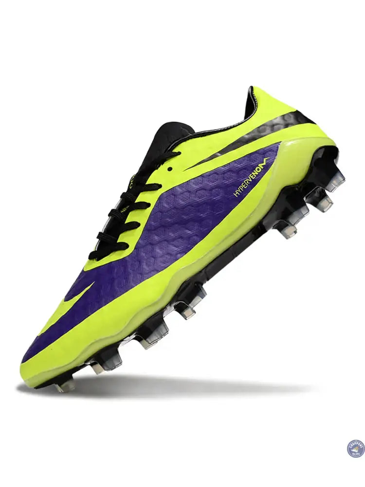 Image of New Hypervenom Phantom 1 FG - Neon/Lilla/Sort