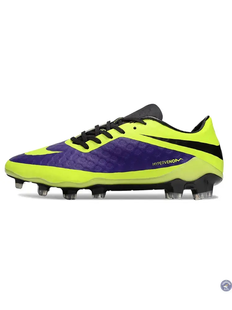 Image of New Hypervenom Phantom 1 FG - Neon/Lilla/Sort