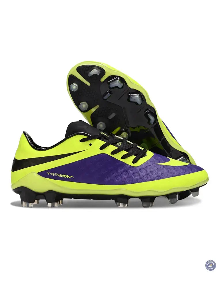 Image of New Hypervenom Phantom 1 FG - Neon/Lilla/Sort