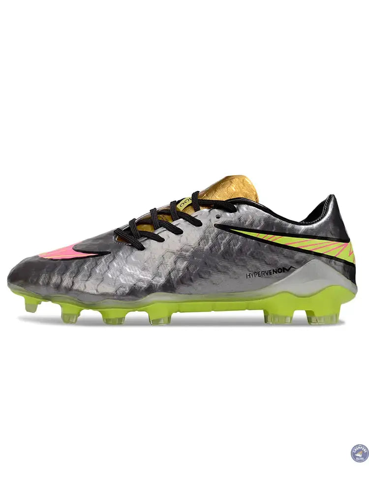 Image of New Hypervenom Phantom 1 FG - Sølv/Guld/Neon