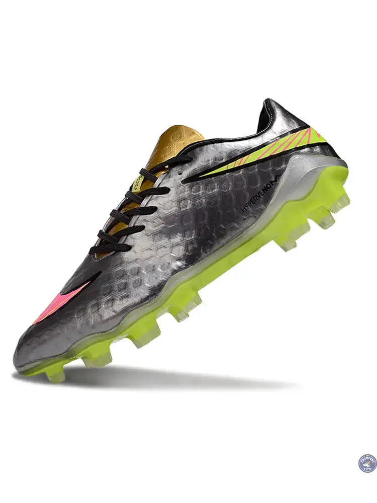 Image of New Hypervenom Phantom 1 FG - Sølv/Guld/Neon