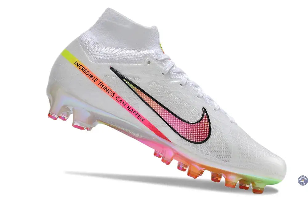 Air Zoom Mercurial Superfly 9 AG x Marcus Rashford - Blanc/Rose/Jaune/Orange