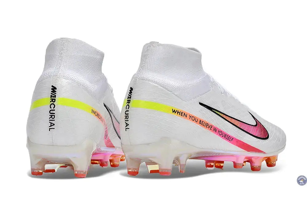 Image of Air Zoom Mercurial Superfly 9 AG x Marcus Rashford - Blanc/Rose/Jaune/Orange