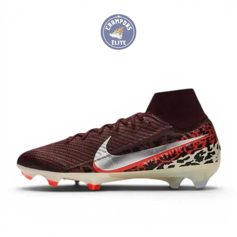Image of Nike Air Zoom Mercurial Superfly 10 Elite FG United - Bordeaux/Argenté/Universal Red/Gris