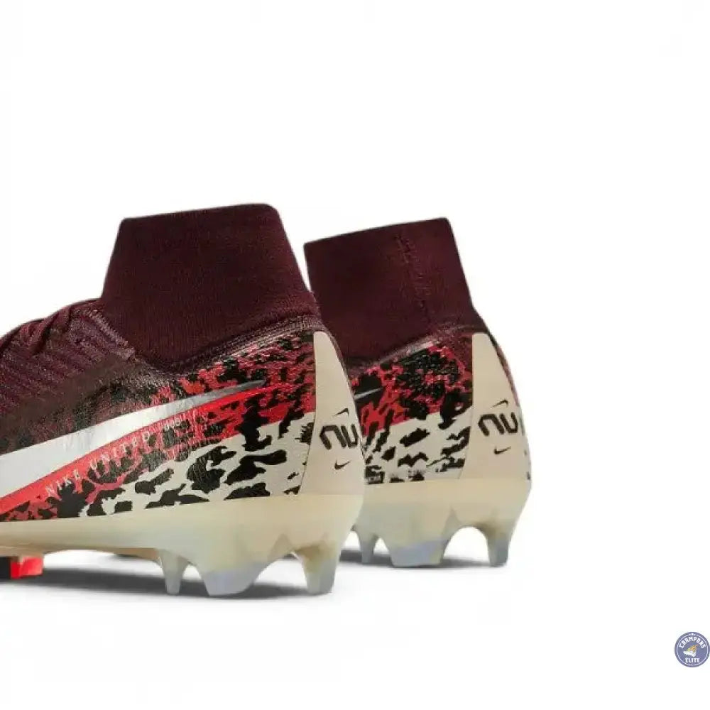 Image of Nike Air Zoom Mercurial Superfly 10 Elite FG United - Bordeaux/Argenté/Universal Red/Gris