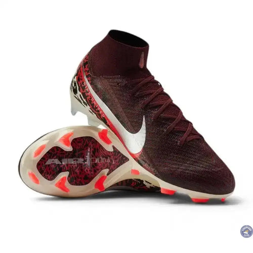 Nike Air Zoom Mercurial Superfly 10 Elite FG United - Bordeaux/Argenté/Universal Red/Gris
