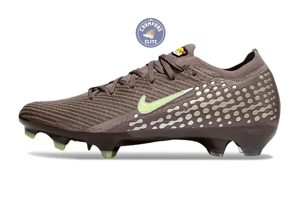 Image of MERCURIAL VAPOR 16 ELITE FG MBAPPE PERSONAL EDITION - MARRON/VERT/ARGENTÉ
