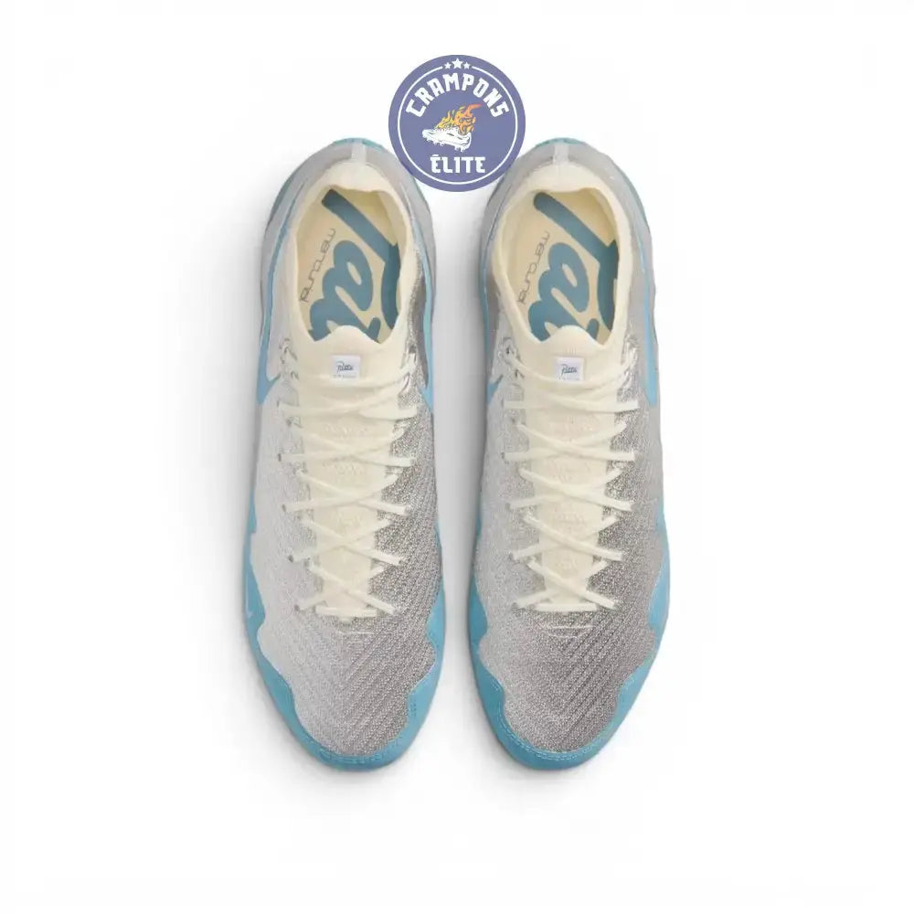 Image of Nike Air Zoom Mercurial Vapor 16 Elite FG Patta - Chrome/Noise Aqua/Blanc ÉDITION LIMITÉE