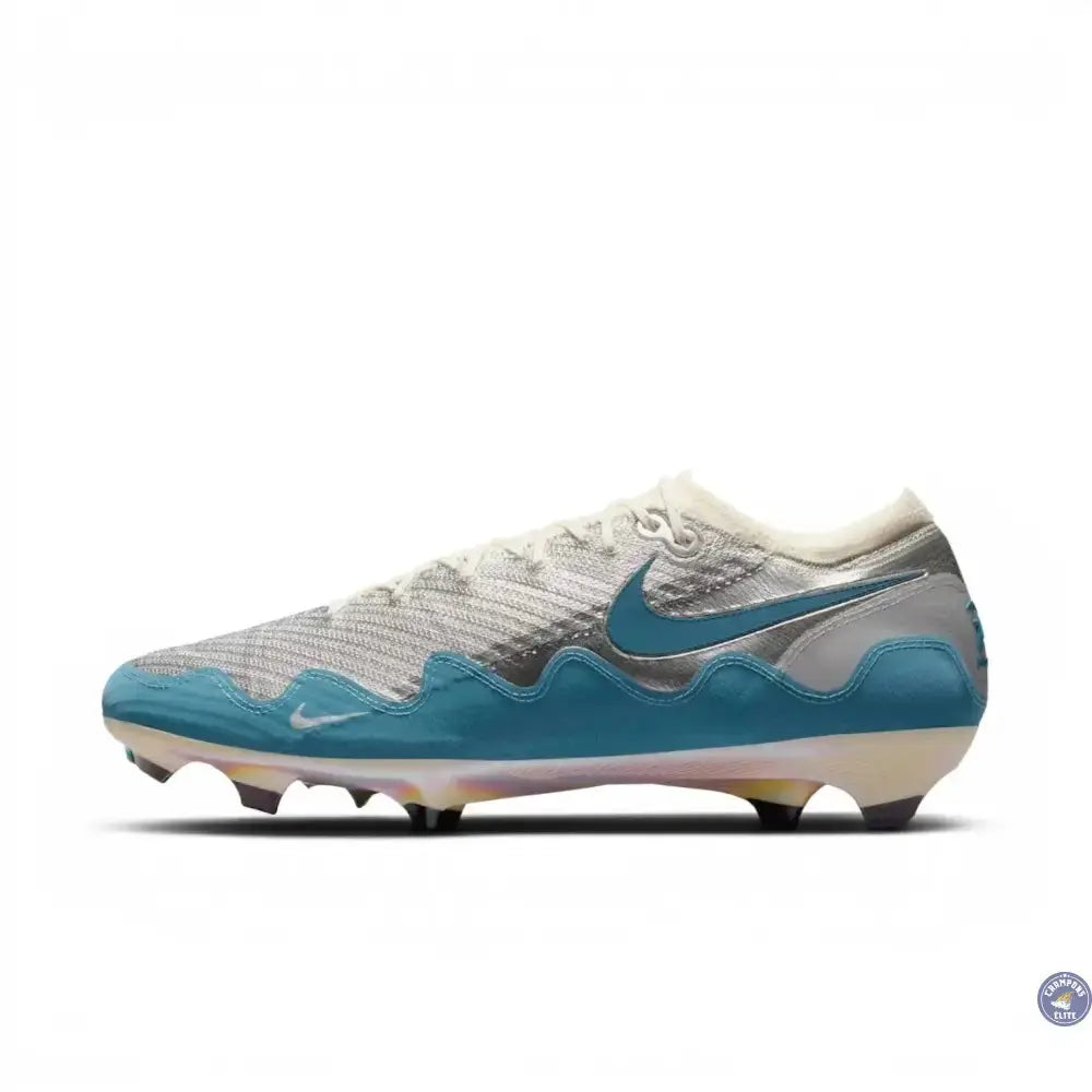 Image of Nike Air Zoom Mercurial Vapor 16 Elite FG Patta - Chrome/Noise Aqua/Blanc ÉDITION LIMITÉE