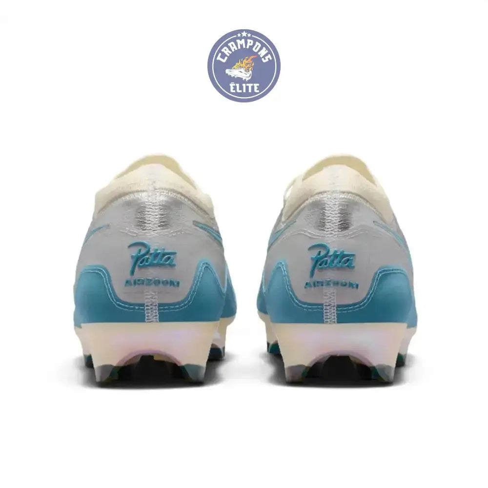 Image of Nike Air Zoom Mercurial Vapor 16 Elite FG Patta - Chrome/Noise Aqua/Blanc ÉDITION LIMITÉE
