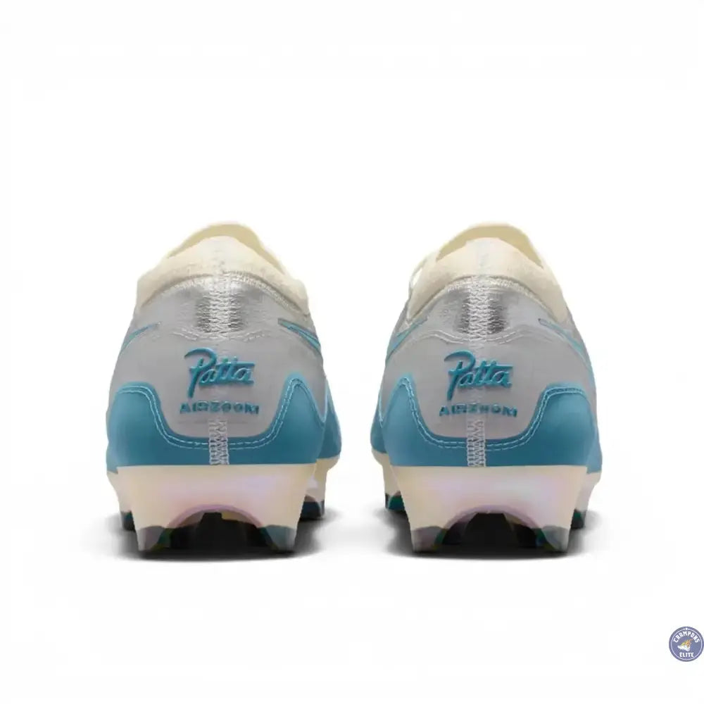 Image of Nike Air Zoom Mercurial Vapor 16 Elite FG Patta - Chrome/Noise Aqua/Blanc ÉDITION LIMITÉE