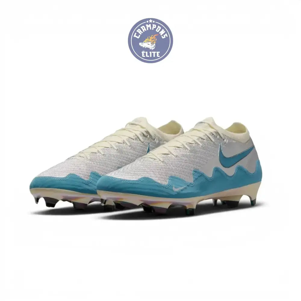 Image of Nike Air Zoom Mercurial Vapor 16 Elite FG Patta - Chrome/Noise Aqua/Blanc ÉDITION LIMITÉE