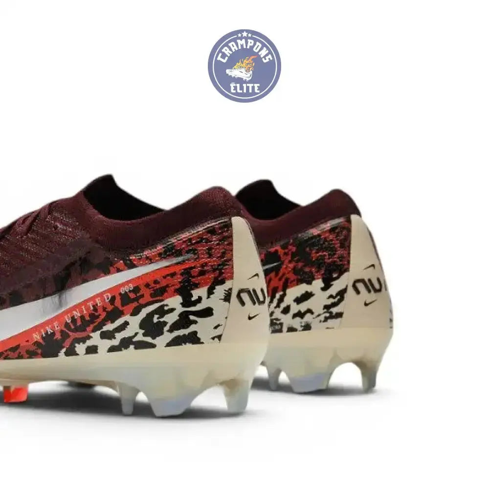Image of Nike Air Zoom Mercurial Vapor 16 Elite FG United - Bordeaux/Argenté/Universal Red/Gris