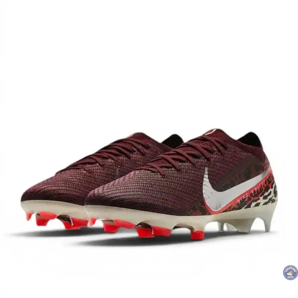 Image of Nike Air Zoom Mercurial Vapor 16 Elite FG United - Bordeaux/Argenté/Universal Red/Gris