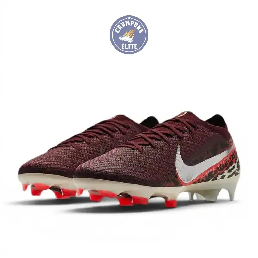 Image of Nike Air Zoom Mercurial Vapor 16 Elite FG United - Bordeaux/Argenté/Universal Red/Gris