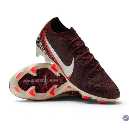 Nike Air Zoom Mercurial Vapor 16 Elite FG United - Bordeaux/Argenté/Universal Red/Gris