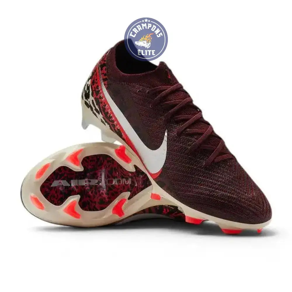 Image of Nike Air Zoom Mercurial Vapor 16 Elite FG United - Bordeaux/Argenté/Universal Red/Gris