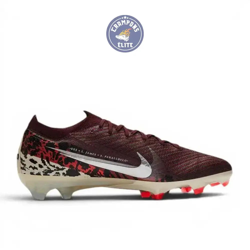 Nike Air Zoom Mercurial Vapor 16 Elite FG United - Bordeaux/Argenté/Universal Red/Gris