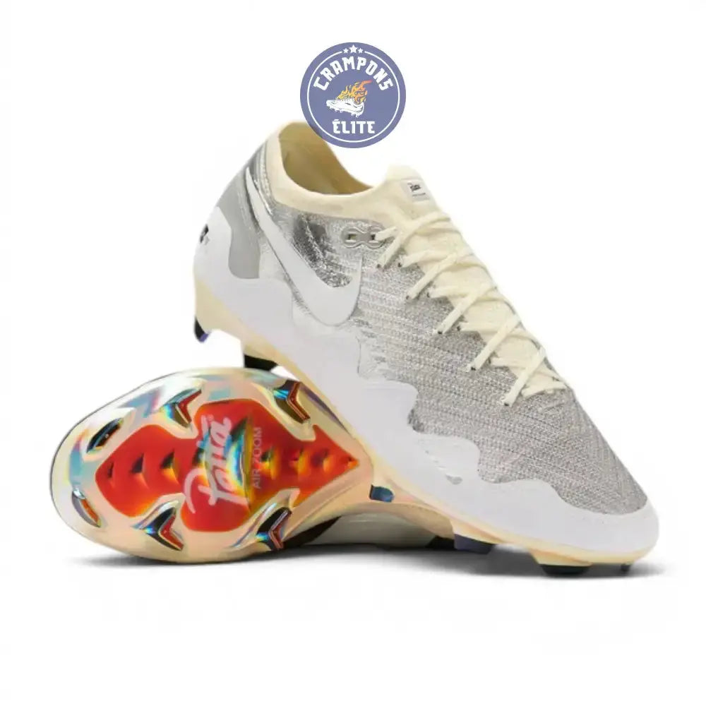 Image of Nike Air Zoom Mercurial Vapor 16 Elite FG x Patta - Chrome/Noir/Blanc ÉDITION LIMITÉE
