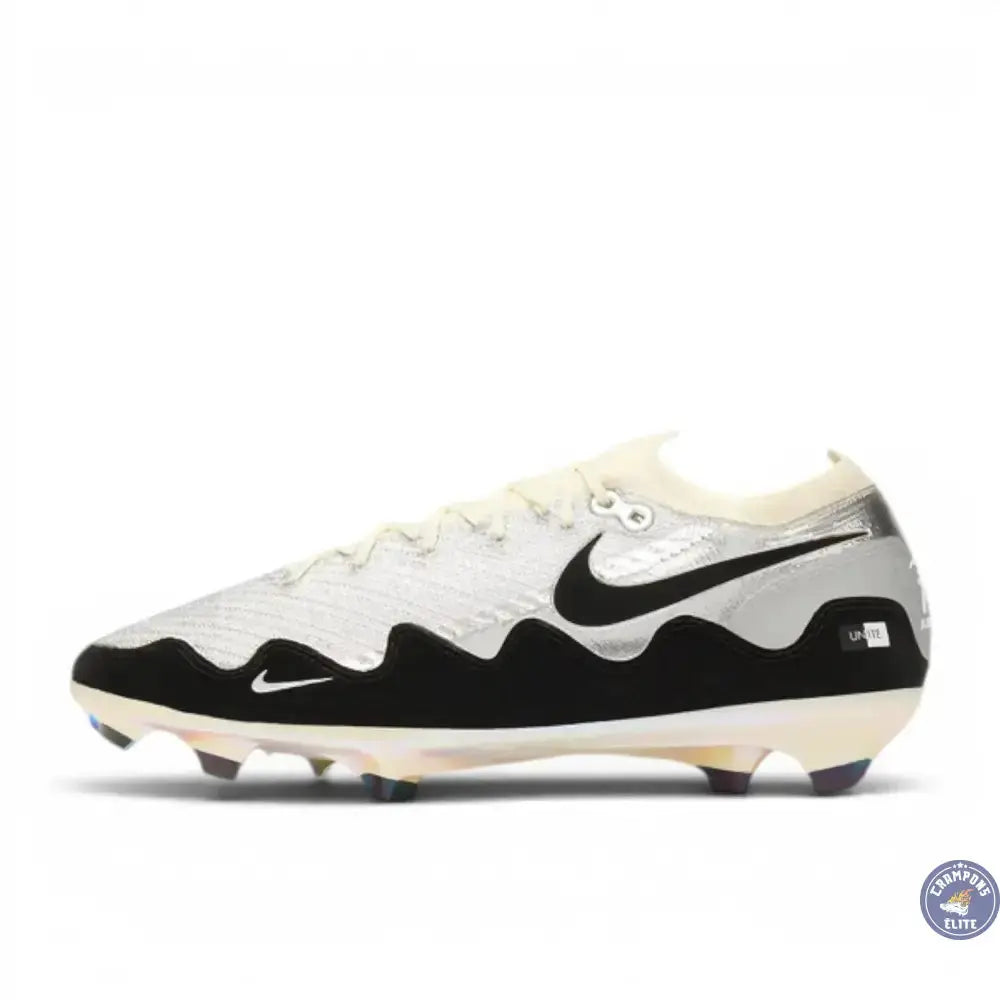 Image of Nike Air Zoom Mercurial Vapor 16 Elite FG x Patta - Chrome/Noir/Blanc ÉDITION LIMITÉE