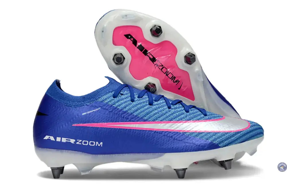 Nike Air Zoom Mercurial Vapor 16 SG - Bleu/Blanc/Rose