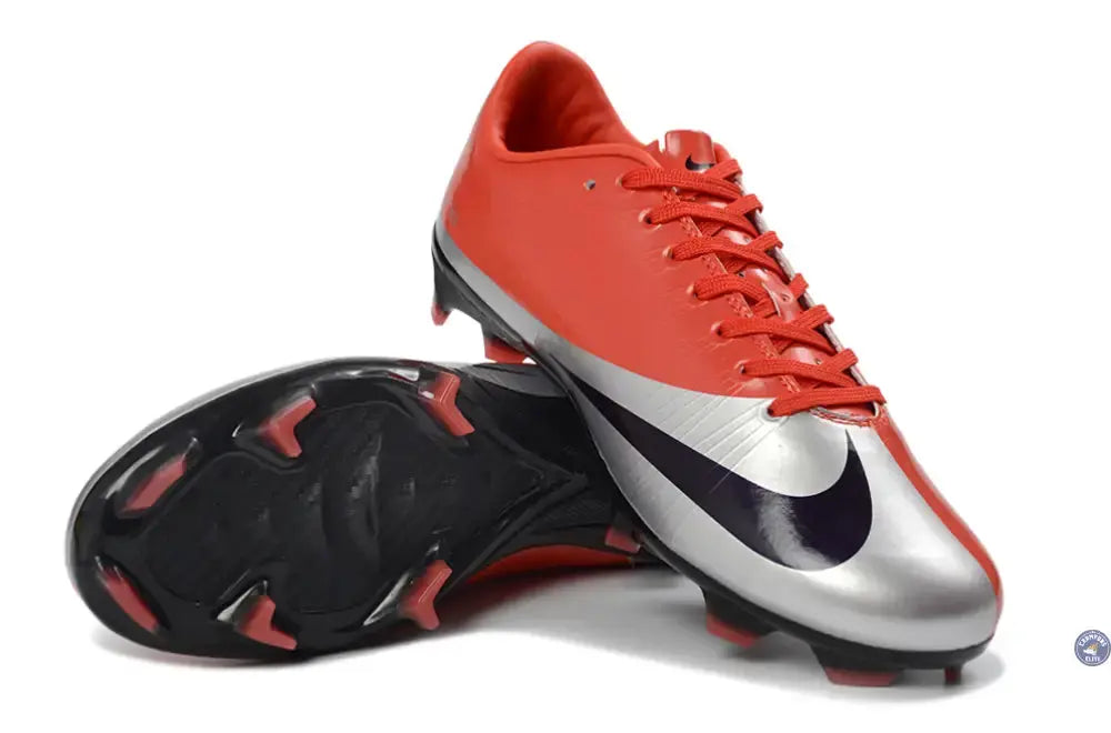 Image of Nike Air Zoom Mercurial 10 FG 25 ans de Légende - Rouge/Noir/Argenté
