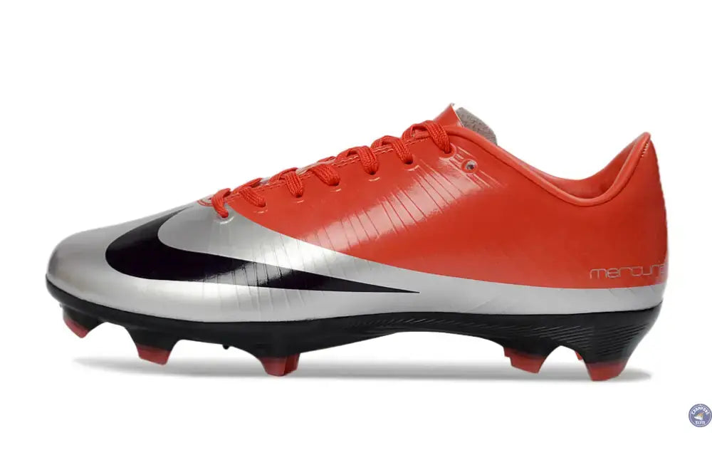 Image of Nike Air Zoom Mercurial 10 FG 25 ans de Légende - Rouge/Noir/Argenté