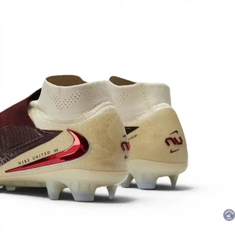 Image of Nike Phantom 6 Elite High Cut FG United - Bordeaux/Universal Red/Gris